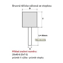 Tělísko brusné 16x25-6 A96 24P3V40 321711631