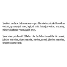 Míchadlo spirála drát  60