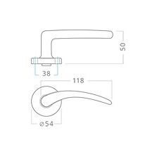 VIOLA-R       BB stříbrná klika+klika