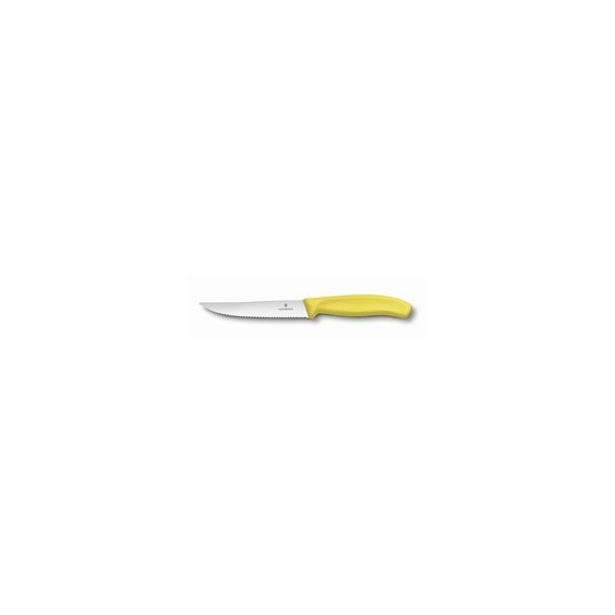 Nůž steakový 12cm žlutý