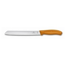 Nůž na chleba 21cm plast oranž