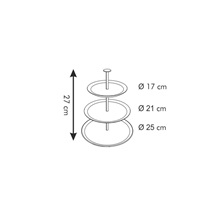 Etažérka 3-patrová GUSTITO