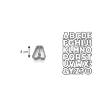 Vykrajovátka abeceda DELÍCIA KIDS, 34 ks