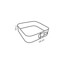 Forma na dort rozkládací čtvercová DELÍCIA 24x24 cm