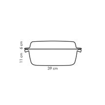 Pekáč s poklopem PREMIUM 39 x 22 cm
