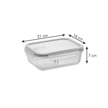Dóza FRESHBOX GLASS 1.0 l, obdélníková