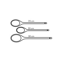 Vařečky oválné WOODY, sada 3 ks