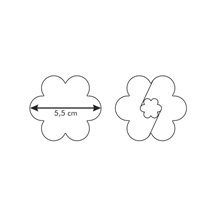 Linecká kytička DELÍCIA pr. 5.5 cm