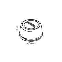 Chladicí podnos s poklopem DELÍCIA pr. 34 cm