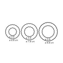 Oboustranná vykrajovátka květy DELÍCIA, 6 velikostí