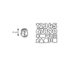 Vykrajovátka číslice DELÍCIA KIDS, 21 ks