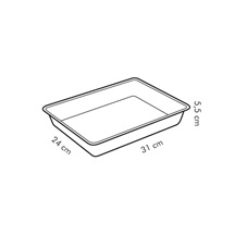 Plech na pečení hluboký DELÍCIA 31x24 cm