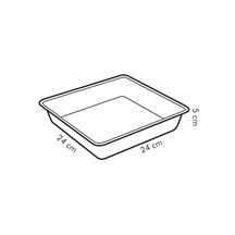 Plech na pečení čtvercový DELICIA 24x24 cm