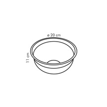 Mísa nerezová DELÍCIA pr. 20 cm, 2.5 l