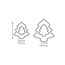 Oboustranná vykrajovátka stromečky DELÍCIA, 4 velikosti