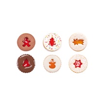 Vykrajovátka vánoční na linecké cukroví DELÍCIA, 8 ks