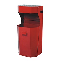 Koš s popelníkem 5228-6 Č červený