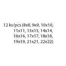 Sada klíčů očko plochých 12ks           17532