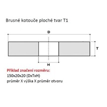 Kotouč brusný 300x32x76 96A 46N7V40 414715386.00
