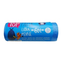 Sáčky do koše na tříděný odpad papír 60l/30ks modrý TOP