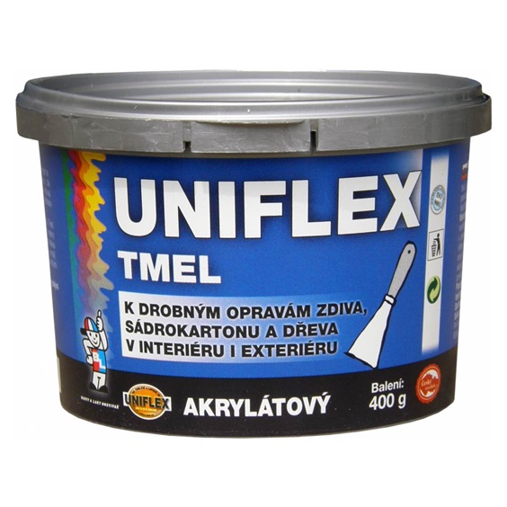 Tmel UNIFLEX akrylátový na tmelení na kov, ocel, kámen, beton a dřevo, 400 g