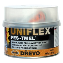 Tmel Uniflex PES-TMEL dřevo, tmel na dřevo, bílý, 500 g prodej od 18+
