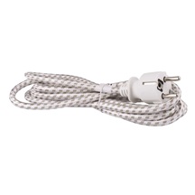 Šňůra flexo opředená 3x0,75 mm, 2,4m k žehličce