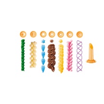 Zdobička pístová DELÍCIA, 8 trysek v zásobníku