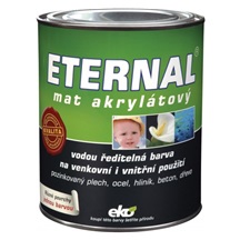 Eternal mat akrylátový univerzální barva na dřevo kov beton, 07 červenohnědá, 700 g