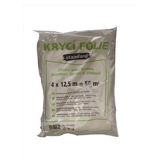 Folie zakrývací 4x12,5m Standart 5my