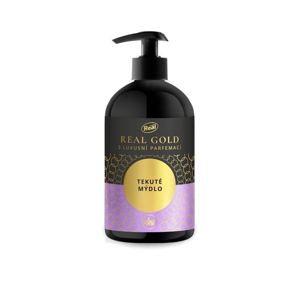 REAL GOLD tekuté mýdlo luxusní parfémace/pumpička/