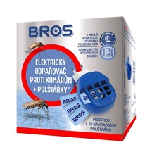 BROS el.odpařovač proti komárům  + NN polštářky 10ks