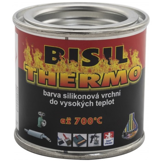 Bisil Thermo žáruvzdorná barva 700 °C, 0199 černá, 80 g