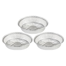 Miska MagicHome 22,4x4,6cm grilovací  3ks Alu, kulatá