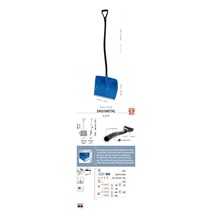 Odhrnovač  ERGOMETAL 505x385/ s násadou