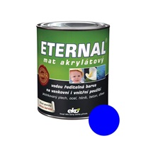 Eternal mat akrylátový univerzální barva na dřevo kov beton, 16 modrá, 700 g