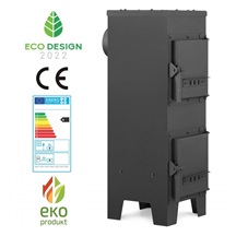 Kamna s šamotem v77 x š29 x h39 cm, 6 kW