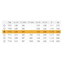 Žebřík jednoduchý 7110 AL 284cm/HOBBY/1x10 příček