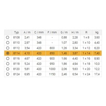 Žebřík jednoduchý 8114 AL 410cm/PROFI/1x14 příček