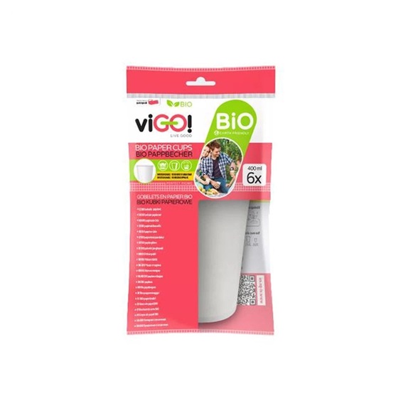 KELÍMEK PAPÍROVÝ BÍLÝ VIGO! 400ML 6KS