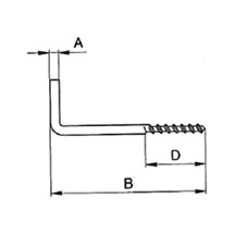 Skoba závitová 1900/70 Zn (prodej na kusy)