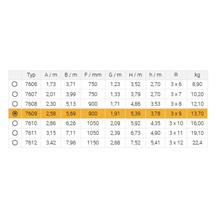 Žebřík trojdílný univerzální 7609 AL 569cm/HOBBY/3x9 příček