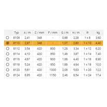 Žebřík jednoduchý 8110 AL 297cm/PROFI/1x10 příček
