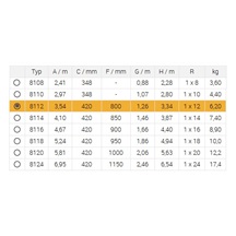 Žebřík jednoduchý 8112 AL 354cm/PROFI/1x12 příček