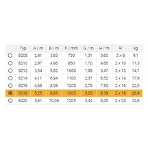 Žebřík dvoudílný výsuvný 8218 AL 949cm/PROFI/2x18 příček