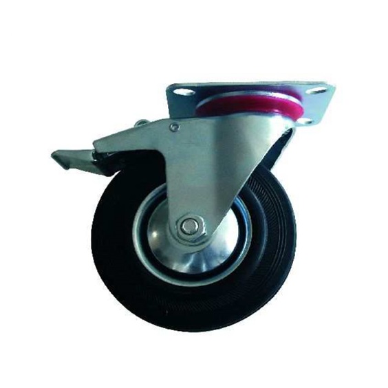 Kolo 100 otočné s brzdou 60kg