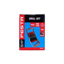 Sada vrtáků do kovu 1-10mm 19ks HSS W4%