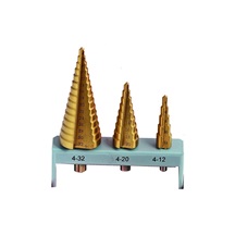 Sada stupňovitých vrtáků TiN 4-12/4-20/4-32mm