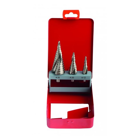 Sada stupňovitých vrtáků 4-12/4-20/4-32mm