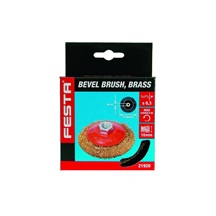 Kartáč miskový 100mm M14 0,3 vlnitý mosazný